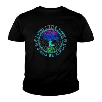 Every Little Thing Is Gonna Be Alright Yoga Tree Root Yogis Youth T-shirt | Mazezy