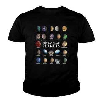 Exoplanet Extrasolar Planet Astronomy Space Astrophysics Youth T-shirt | Mazezy