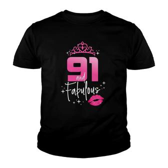 Fabulous At 91 Years Old Gifts Women 91St Birthday Chapter 91 Ver2 Youth T-shirt | Mazezy