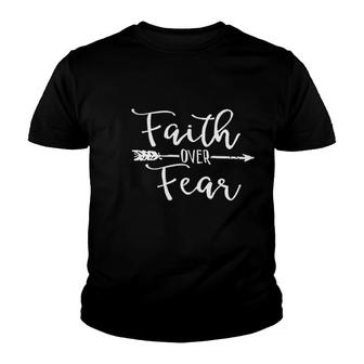 Faith Over Fear Youth T-shirt | Mazezy