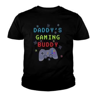 Family Love Daddy's Gaming Buddy Kids Youth T-shirt | Mazezy AU