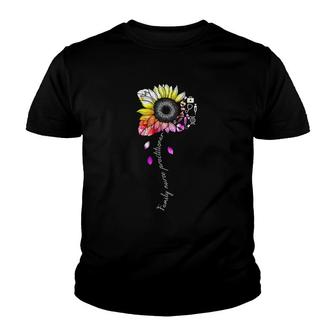 Family Nurse Practitioner Fnp Week Colorful Sunflower Youth T-shirt | Mazezy