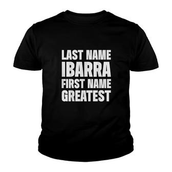 Family Surname Ibarra Funny Reunion Last Name Tag Youth T-shirt - Thegiftio UK