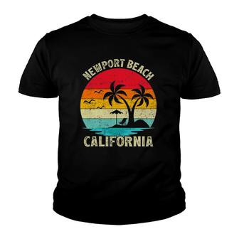 Family Vacation Vintage Retro California Newport Beach Youth T-shirt - Thegiftio UK