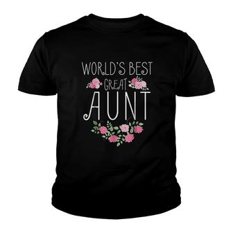 Family World's Best Great Aunt Funny Auntie Ever Gift Youth T-shirt - Thegiftio UK