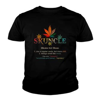 Fathers Day Funny Retro Vintage Uncle Wear Skuncle Skunkle Youth T-shirt - Thegiftio UK