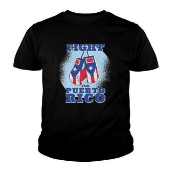 Fight For Puerto Rico Boxing Gloves Youth T-shirt | Mazezy