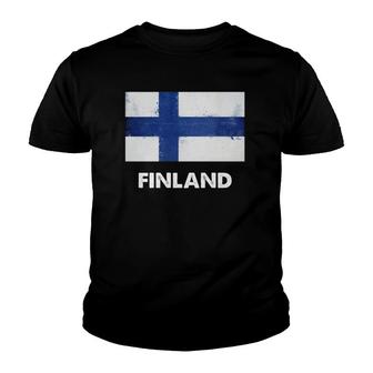 Finland Flag Republic Of Finland Youth T-shirt | Mazezy