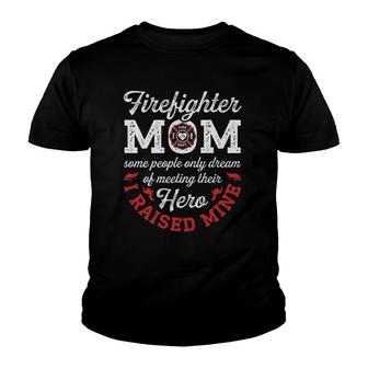 Firefighter Mom Firemen Proud Moms Mother's Day Gift Youth T-shirt | Mazezy