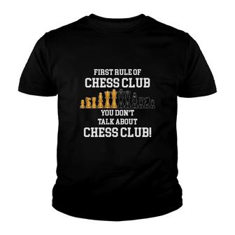 First Rule Of Chess Club You Dont Talk About Chess Club Youth T-shirt - Thegiftio