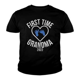 First Time Grandma 2022 For Granny To Be New Grandma Youth T-shirt | Mazezy