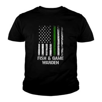 Fish Game Warden, Game Warden Youth T-shirt | Mazezy