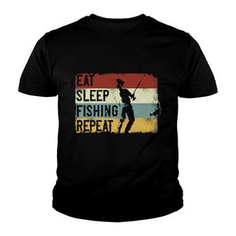 Fishing Retro Vintage Youth T-shirt | Mazezy