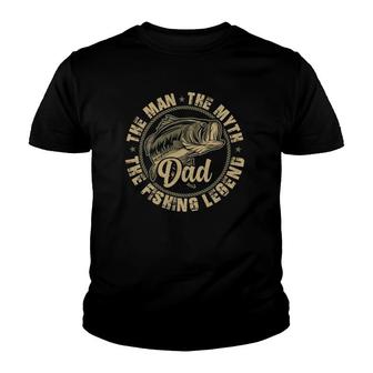 Fishing S For Dad Father Day Fishing Gift For Fisherman Youth T-shirt | Mazezy