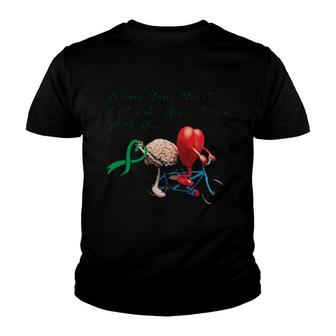 Follow Your Heart But Take Your Brain Every Day Youth T-shirt - Thegiftio UK