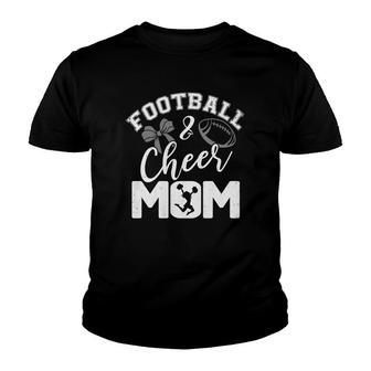 Football And Cheer Mom Funny Youth T-shirt - Thegiftio UK