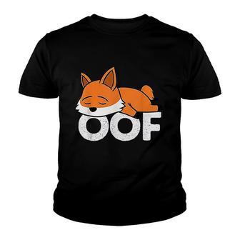 Fox Oof Shirt Internet Video Gaming Gamer Gifts Youth T-shirt | Mazezy