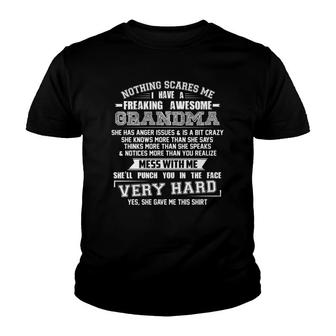 Freaking Awesome Grandma Youth T-shirt | Mazezy