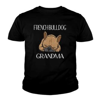 French Bulldog Grandma Frenchie For Women Youth T-shirt | Mazezy