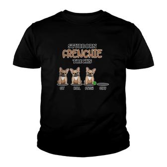 Frenchie Tricks Dog Lover French Bulldog Youth T-shirt | Mazezy