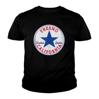 Fresno California Usa United States Surf Skater Outfit Youth T-shirt | Mazezy