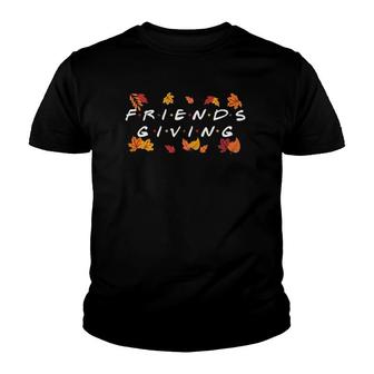 Friendsgiving Fall Autumn Friends Thanksgiving Youth T-shirt | Mazezy