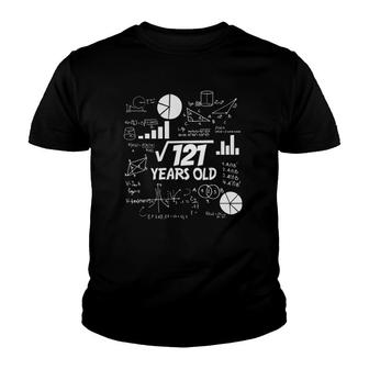 Funny 11 Years Old Pi Math Square Root Of 121 11Th Birthday Youth T-shirt | Mazezy