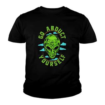 Funny Alien Head Go Abduct Yourself Youth T-shirt - Thegiftio UK