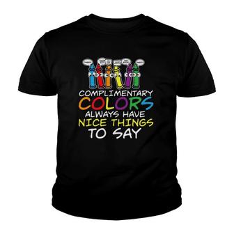 Funny Art Complimentary Colors For Art Teachers Youth T-shirt | Mazezy