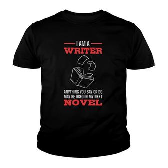 Funny Author I'm A Writer Youth T-shirt | Mazezy
