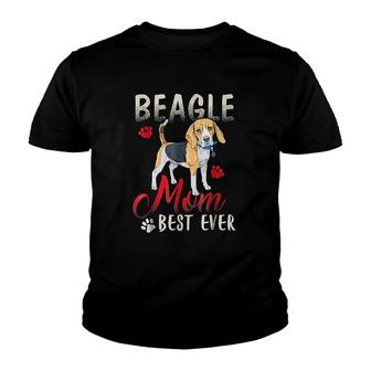Funny Beagle Mom Best Ever Youth T-shirt | Mazezy