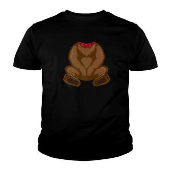 Funny Bear Costume Hilarious Halloween Teddy Gift Youth T-shirt - Thegiftio UK