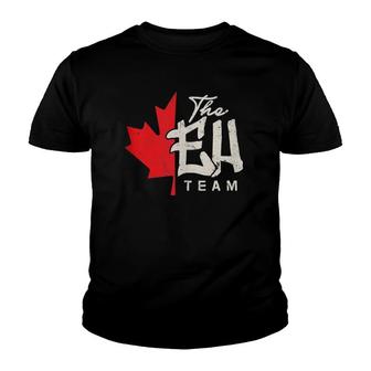 Funny Canadian Canada Gif The Eh Team Youth T-shirt | Mazezy
