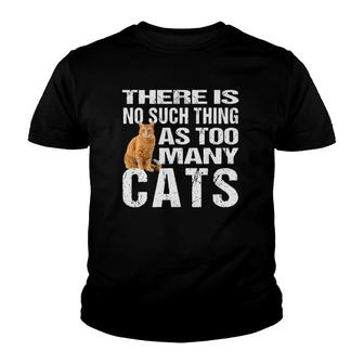 Funny Cat T No Such Thing As Too Many Cats Tee Youth T-shirt | Mazezy
