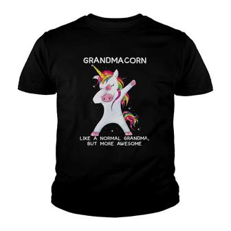 Funny Dabbing Unicorn Grandma, Grandmother Dab Unicorns Youth T-shirt | Mazezy