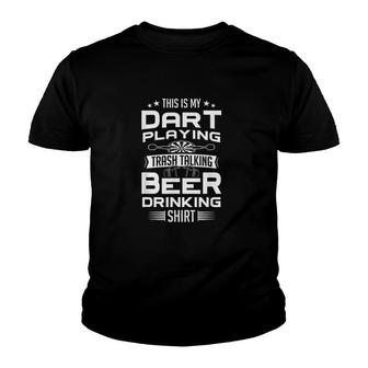 Funny Darts Dart Playing Trash Talking Darts Boards Gift Youth T-shirt - Thegiftio UK