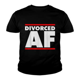 Funny Divorced Af Ex Husband Divorce Gift Youth T-shirt | Mazezy