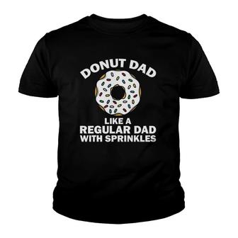 Funny Donut Design For Dad Men Donut Lovers Dough Dessert Youth T-shirt | Mazezy