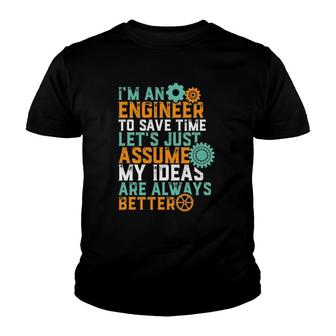 Funny Engineering For Cool Geek Nerd Engineers Youth T-shirt | Mazezy