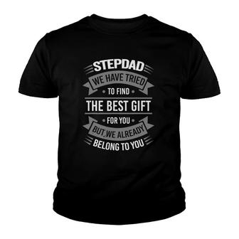 Funny Father's Day Stepdad From Daughter Son Wife Youth T-shirt | Mazezy