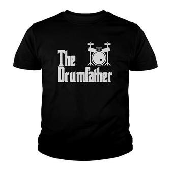 Funny Father's Day The Drum-Father Drummer Musician Dad Gift Youth T-shirt | Mazezy