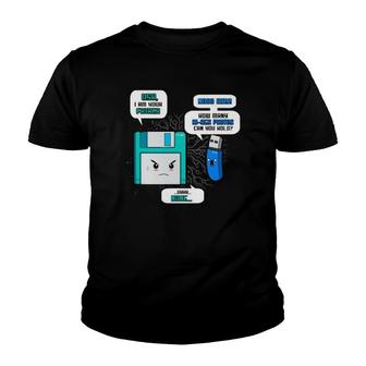Funny Floppy Usb I Am Your Father Computer Geek Gift Youth T-shirt | Mazezy