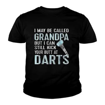 Funny Grandpa Darts Team League Gift Youth T-shirt | Mazezy