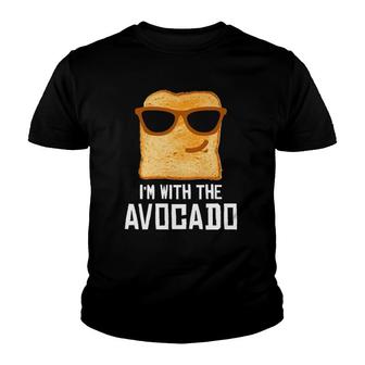 Funny I'm With The Avocado Toast Halloween Costume Youth T-shirt | Mazezy