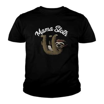 Funny Mama Sloth Lazy Sleepy Mother Mom Sloths Lover Gift Youth T-shirt | Mazezy CA