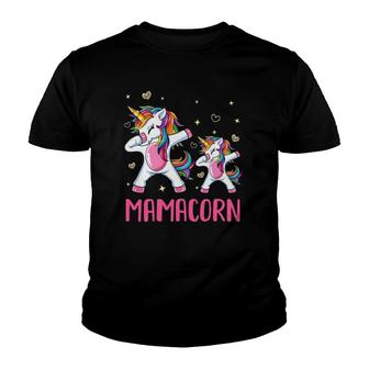 Funny Mamacorn Unicorn Costume Mom Mother's Day Youth T-shirt | Mazezy