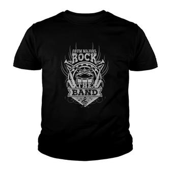 Funny Marching Band Drum Majors Rock Music Practice Youth T-shirt | Mazezy