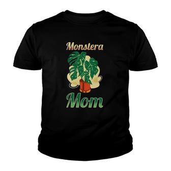Funny Monstera Deliciosa Mom - Plant Monstera Youth T-shirt | Mazezy