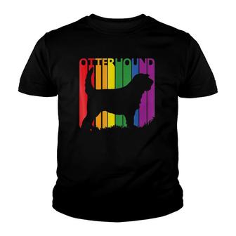 Funny Otterhound Rainbow Lgbt Dog Lover Men Women Youth T-shirt | Mazezy