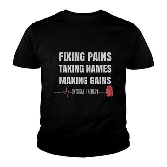 Funny Physical Therapy Youth T-shirt | Mazezy